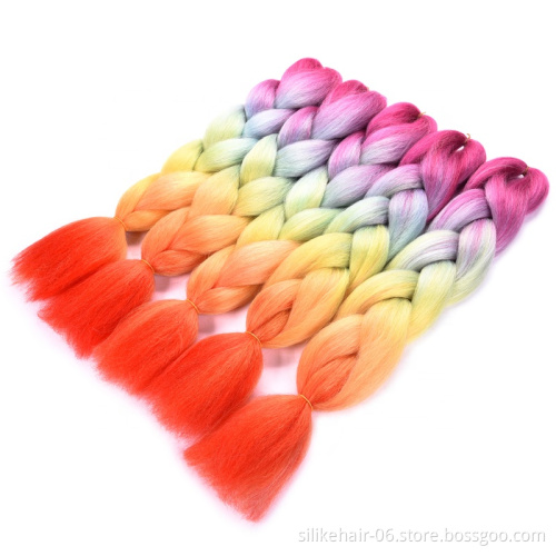Bestselling african style hair bulk ombre braiding Synthetic hair Expression Braids Jumbo Extension Accessory China Manufacturer